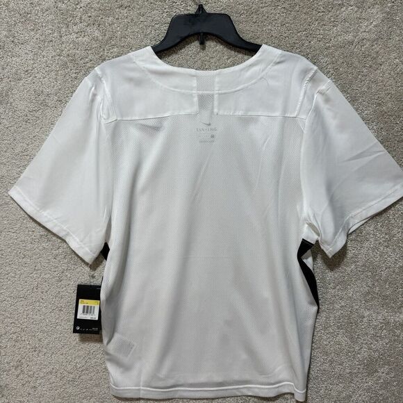 Nike Dri-Fit Untouchable Speed Lacrose T-Shirt NWT Men's Small White V Neck - Picture 8 of 10